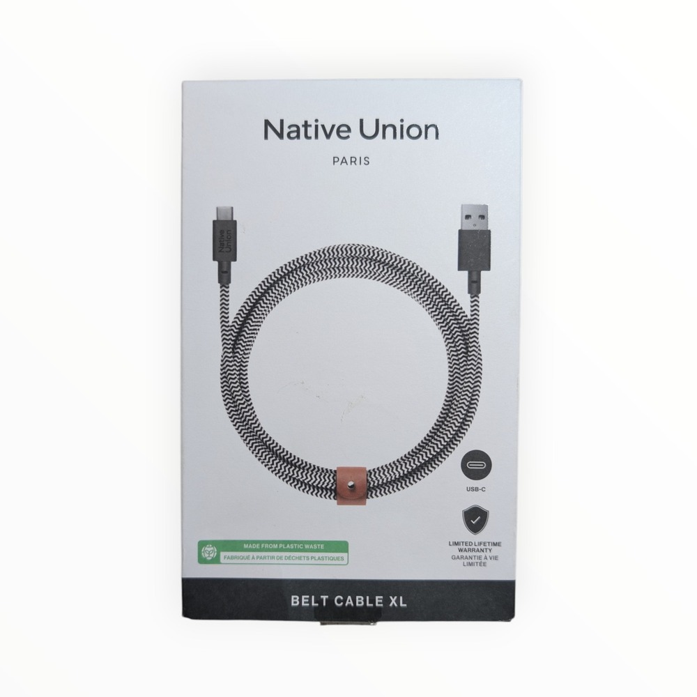 K5-O‎ Native Union Belt Cable XL 10ft USB-A to USB-C - Zebra